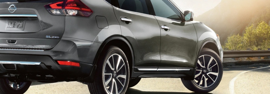 2020 Nissan Rogue view from the back corner
