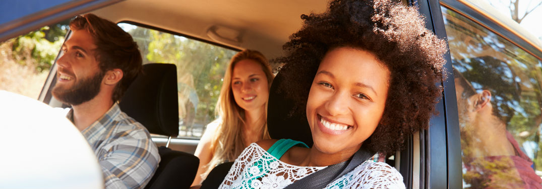 Young people in a vehicle