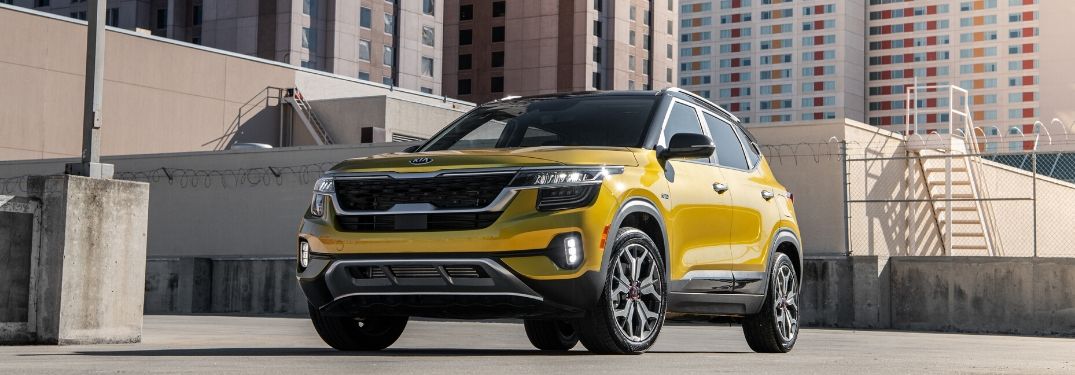 2021 Kia Seltos in the city