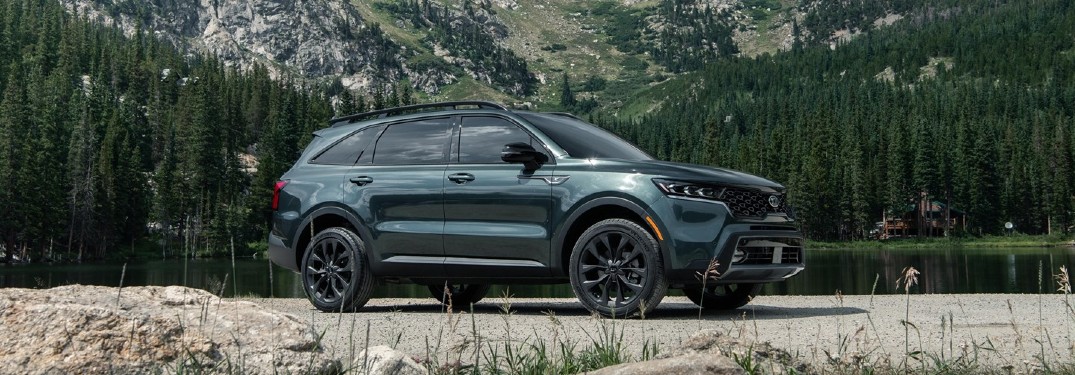 2021 Kia Sorento in front of lake