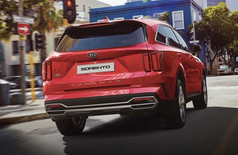 2021 Kia Sorento in red - back view