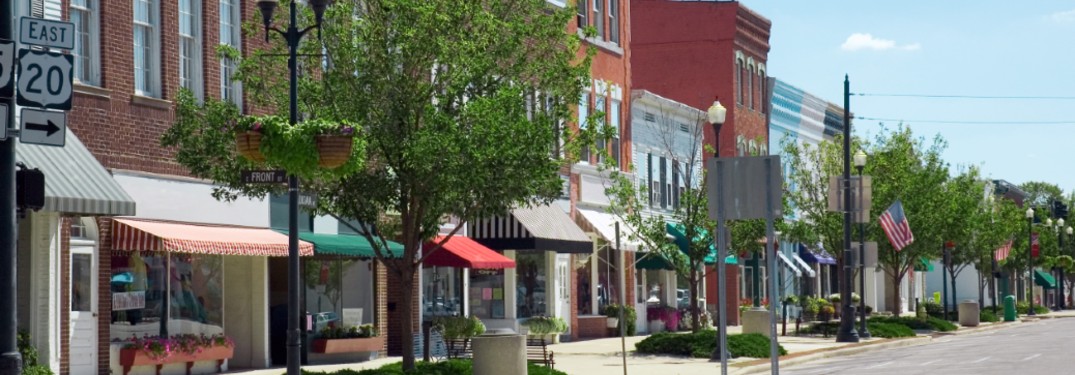 small town downtown