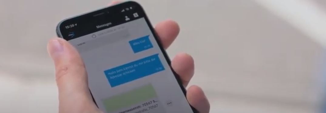 cell phone using direct messages