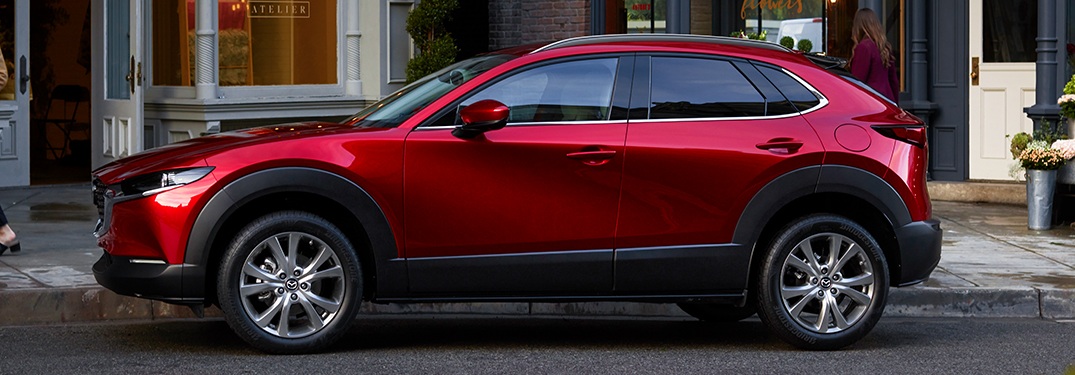 2020 Mazda CX-30 red side view