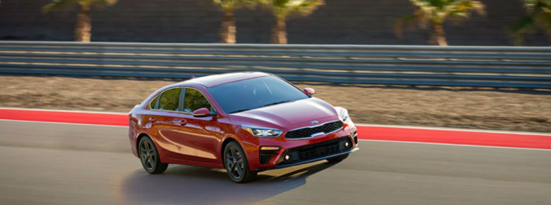 2019 Kia Forte Diagonal View of Red Exterior