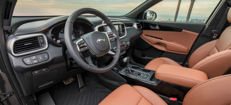 2019 Kia Sorento Interior With Brown Leather Seats O Moritz Kia