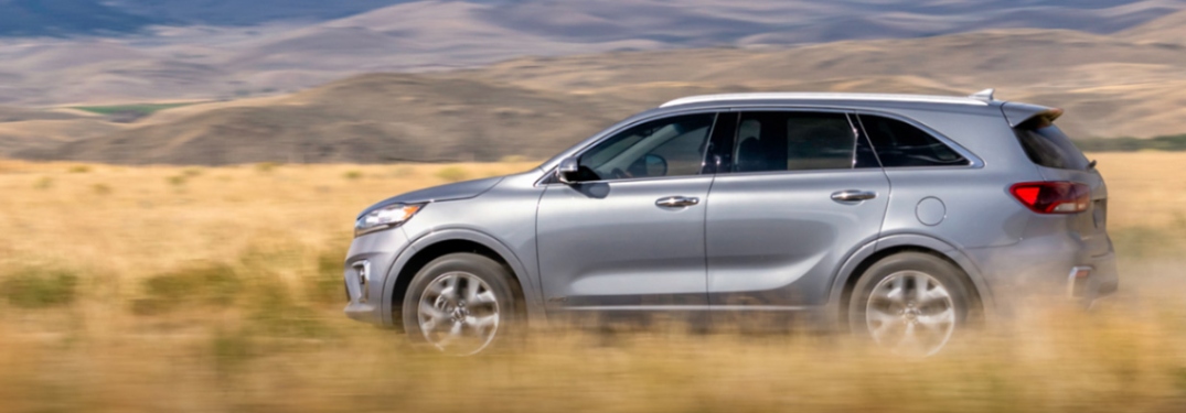 2020 Kia Sorento frolicking through a field