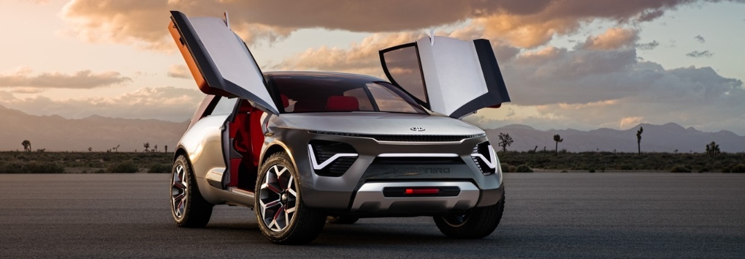 Kia HabaNiro Concept Vehicle with Front Doors Open