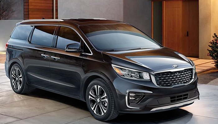2020 Kia Sedona parked inside a building