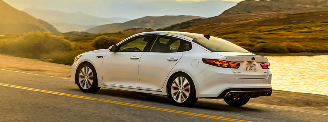 2018 Kia Optima driving on a road