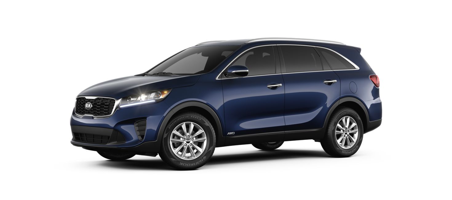 2019KiaSorentoBlazeBluesideview_o Performance Kia