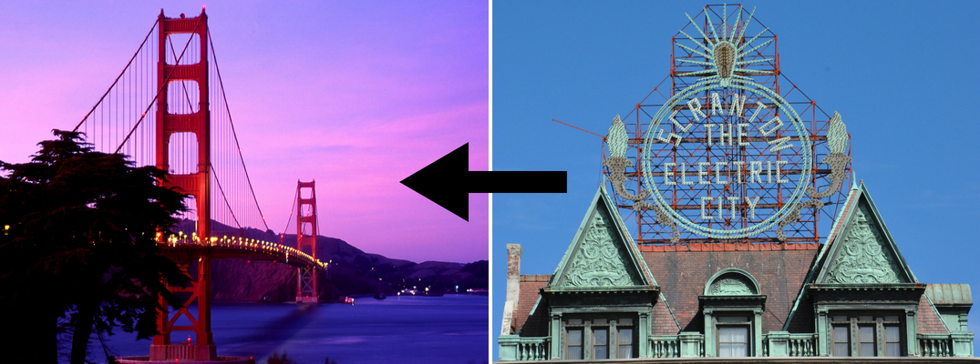 2-photo image with San Francisco, CA and Scranton, PA