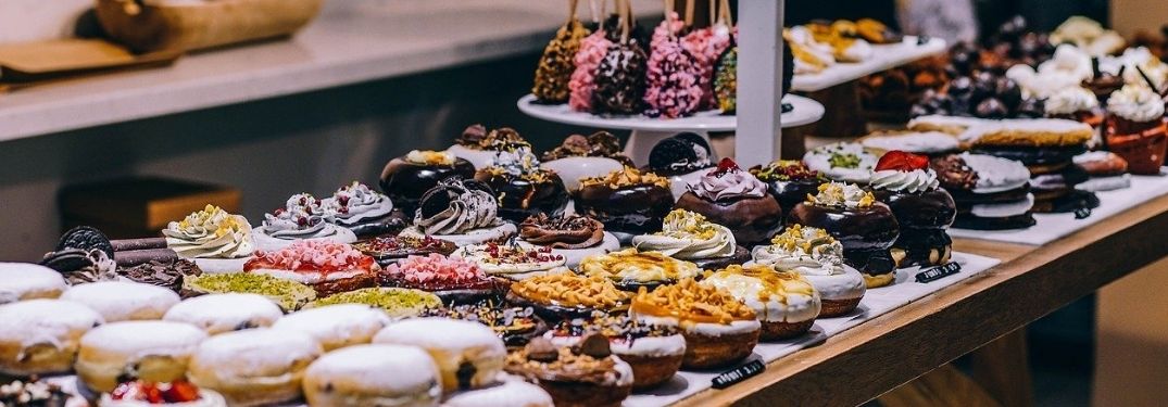 Desserts in Bakery Shop