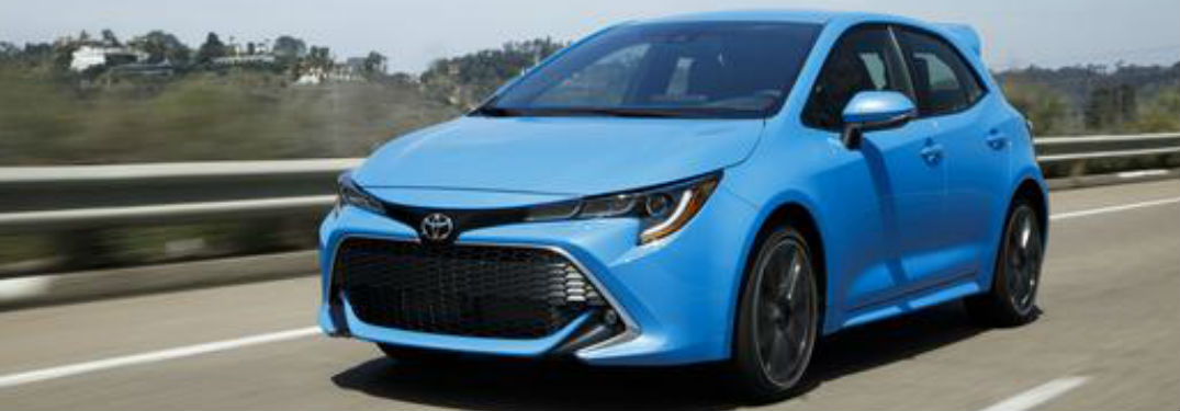 2019 Toyota Corolla Hatchback in blue