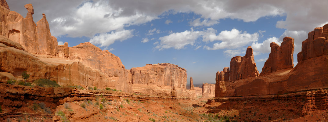 Red rock formations near Moab, Utah