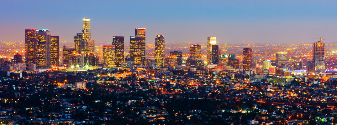 Skyline of Los Angeles, California