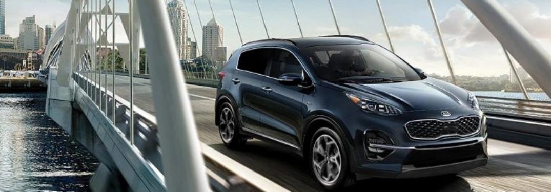 2022 Kia Sportage crossing the bridge