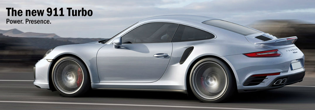 Porsche 911 Turbo driving down highway