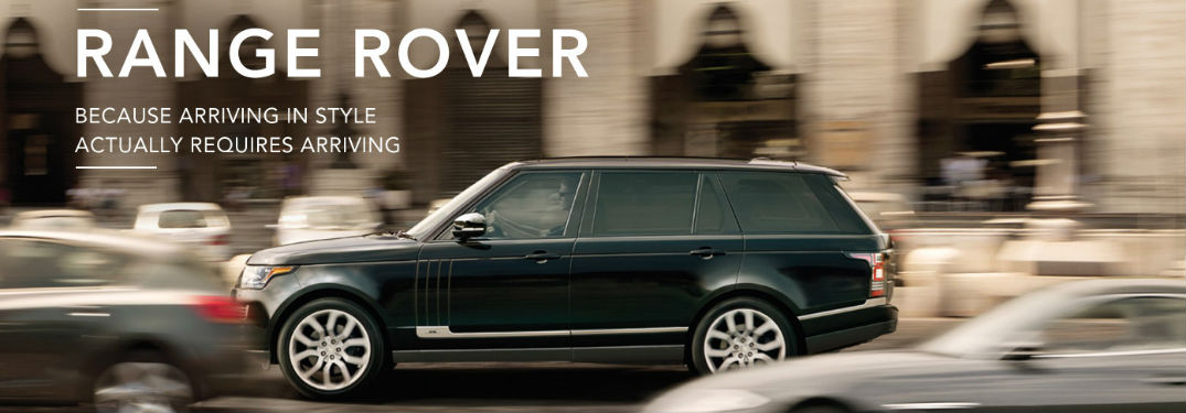 Land Rover Range Rover driving in traffic