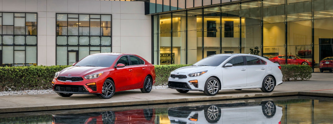 2019 Kia Forte in Red and White