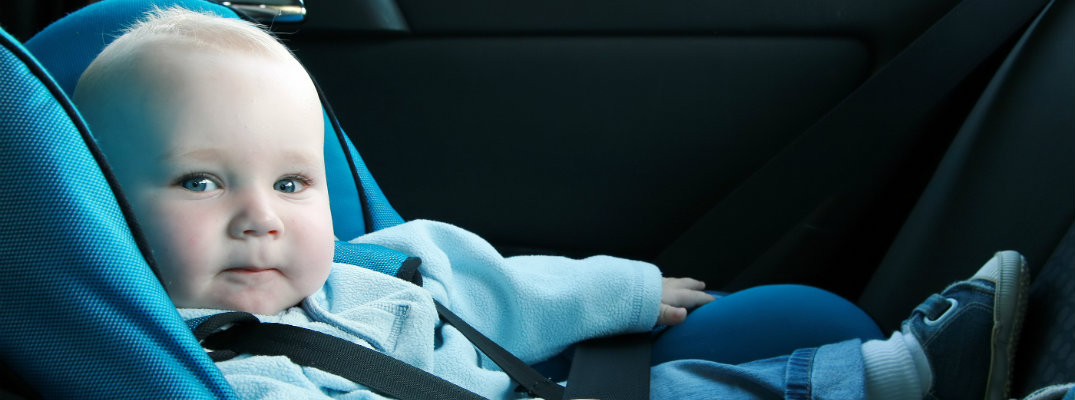 Baby in a car seat