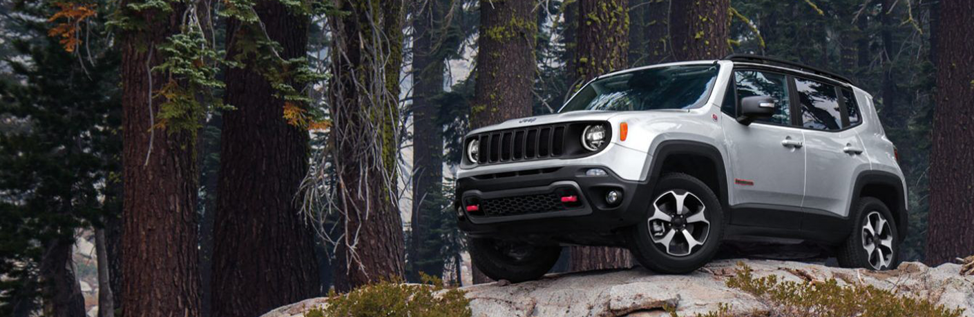 2020 Jeep Renegade on cliff