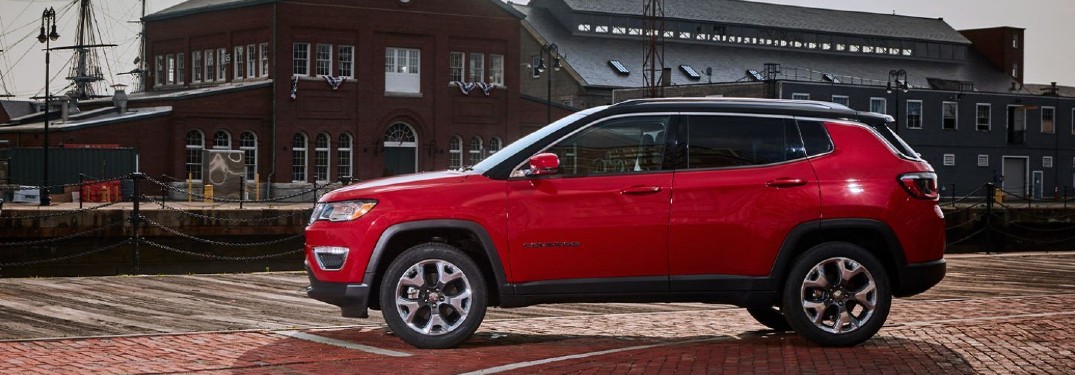 2021 Jeep Compass on brick pavement