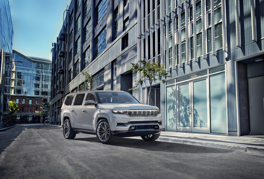 2022 Jeep Grand Wagoneer Concept on city street