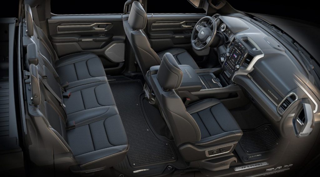 2020 ram 1500 interior trim material and color options