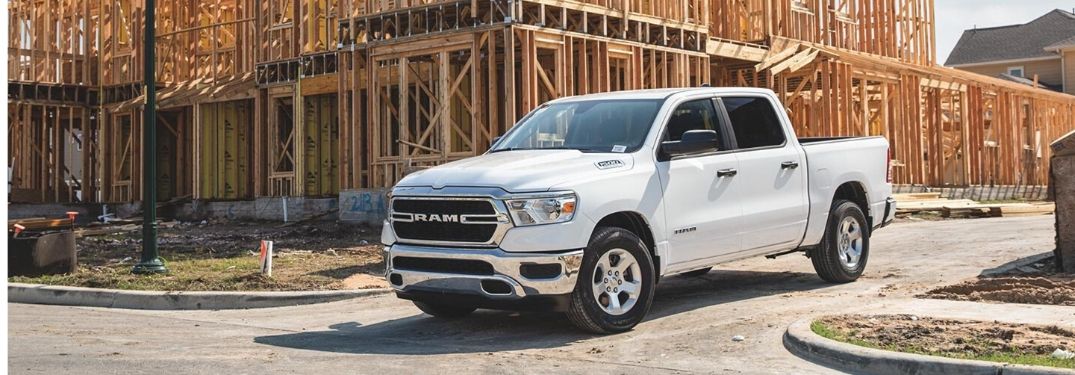 2020 Ram 1500 on construction site