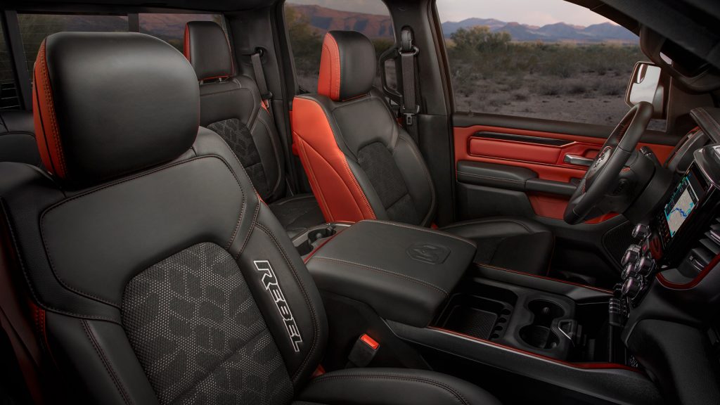 2020 Ram 1500 Rebel interior upholstery