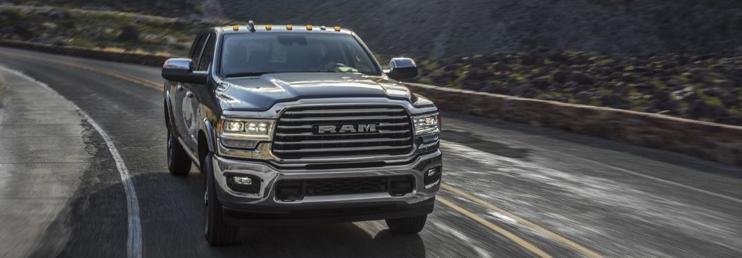 2020 Ram 2500 on winding road