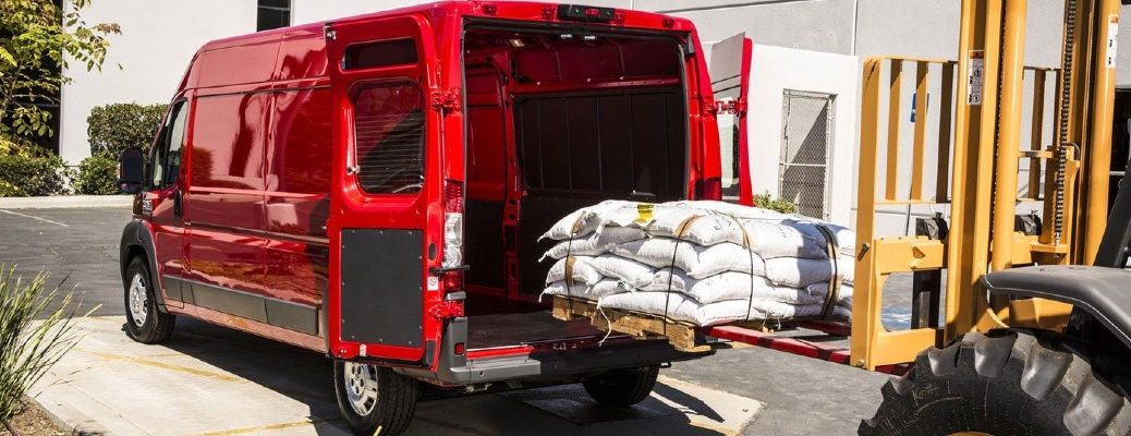 2020 Ram ProMaster cargo van in Flame Red