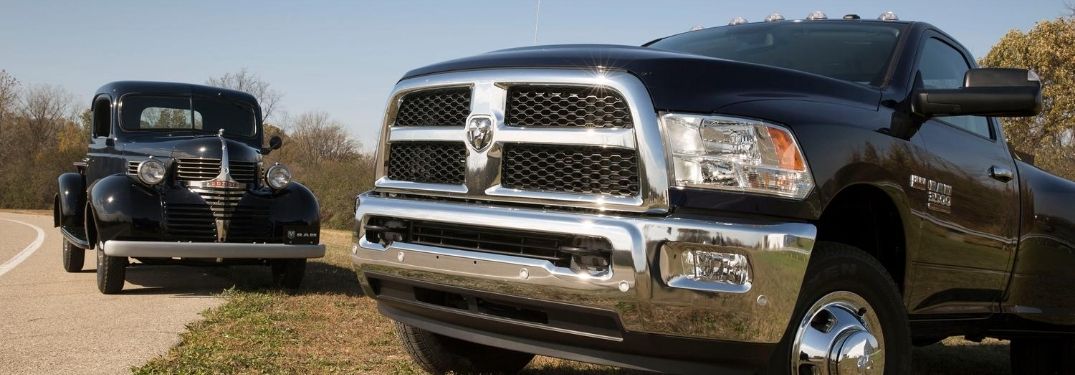 RAM truck and vintage Dodge truck