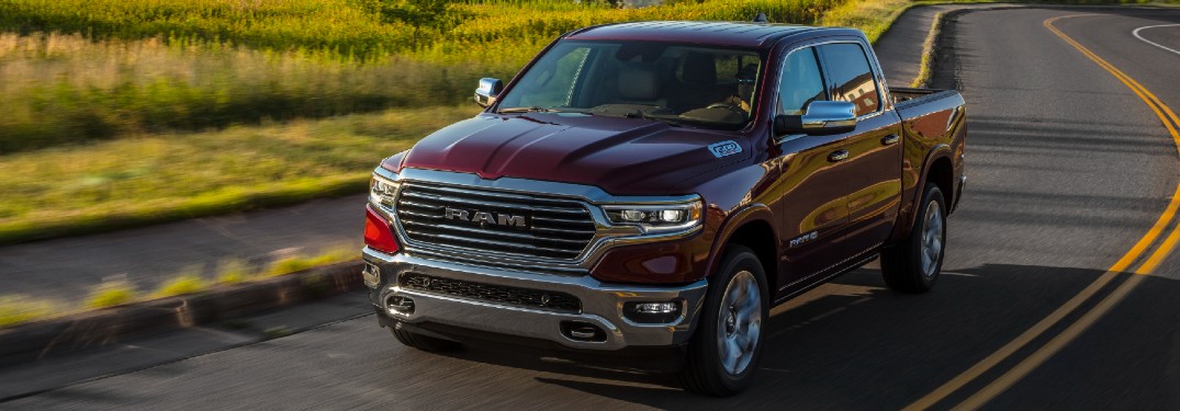 2021 RAM 1500 on winding road
