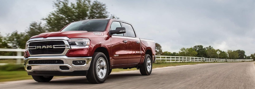 2021 Ram 1500 on country road