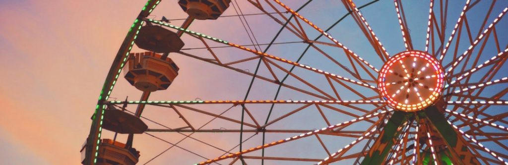 ferris wheel at night