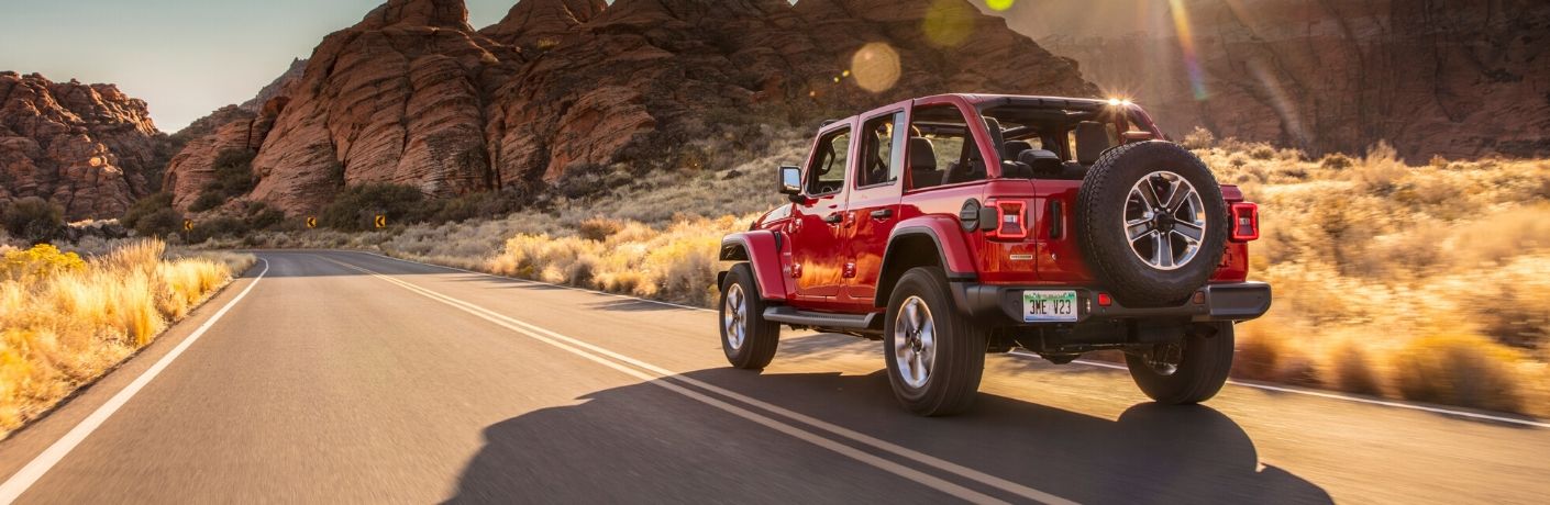 2020 Jeep Wrangler on highway