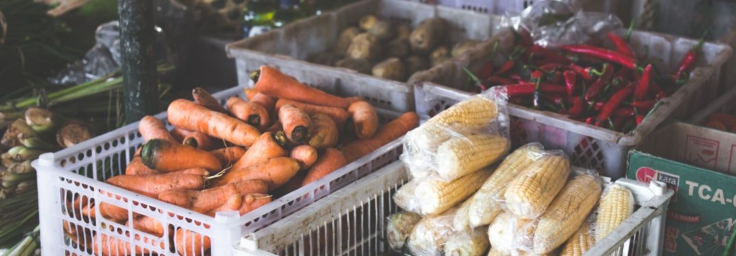 Farmers Market produce spread