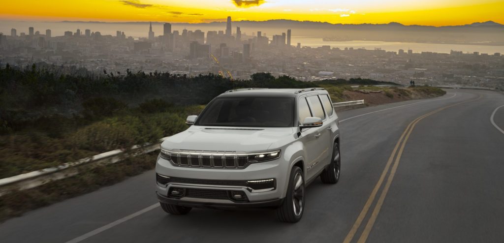 2022 Jeep Grand Wagoneer Concept on road