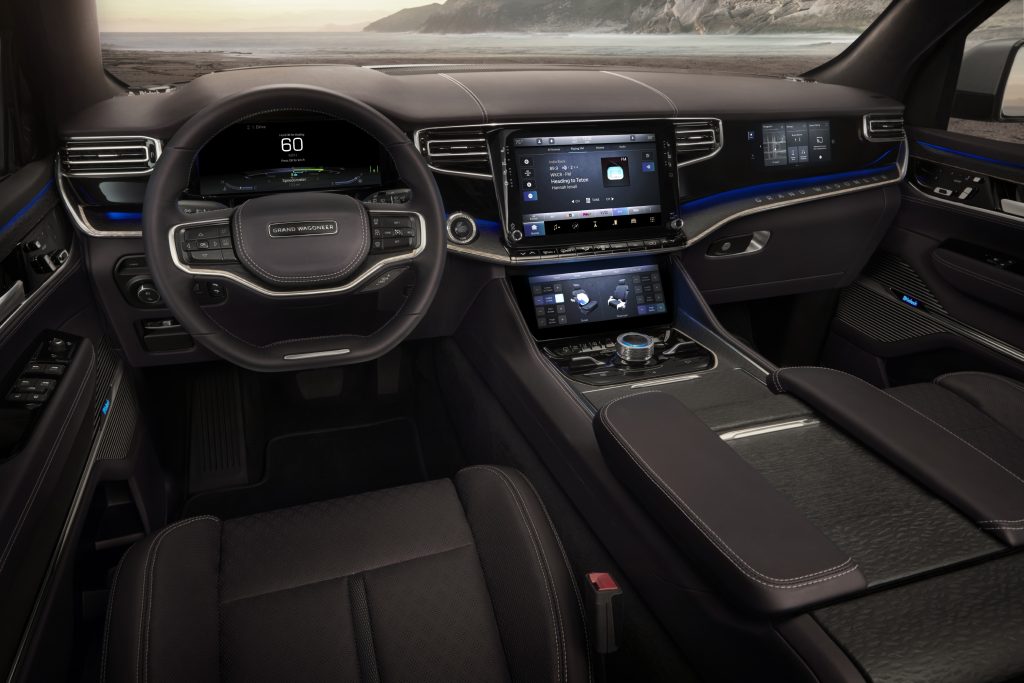 2022 Jeep Grand Wagoneer Concept dashboard displays