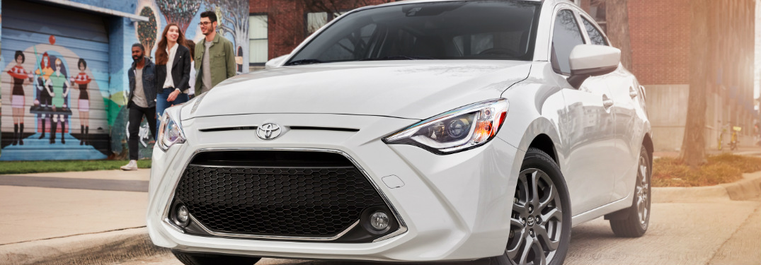 2019 Toyota Yaris front fascia and headlights
