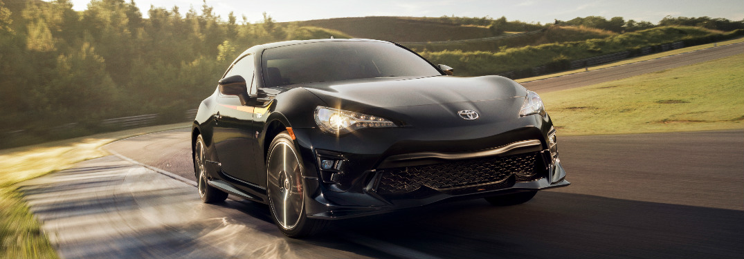 2019 Toyota 86 rounding a curve on a country road
