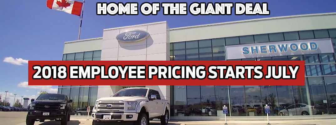 Employee Pricing 2018 at Sherwood Ford