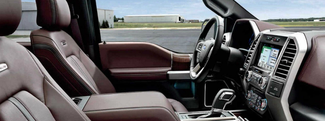Front Seats Inside the 2017 Ford F-150