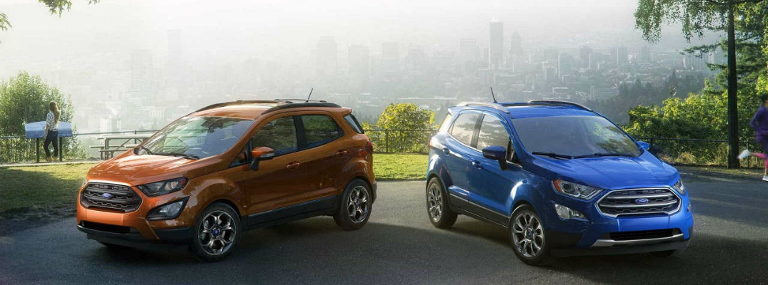 Two Ford EcoSport Models Side by Side