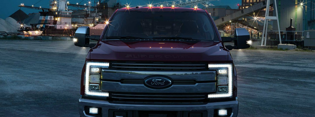 LED Lights Illuminated on a Super Duty Truck