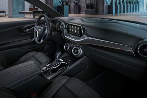 Driver's cockpit of the 2019 Chevy Blazer