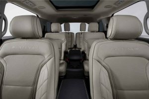 A view of the three rows of seating in the 2018 Ford Explorer