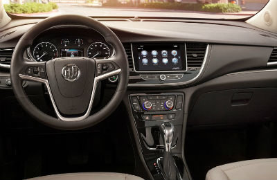 2020 Buick Encore interior steering wheel dashboard and infotainment center